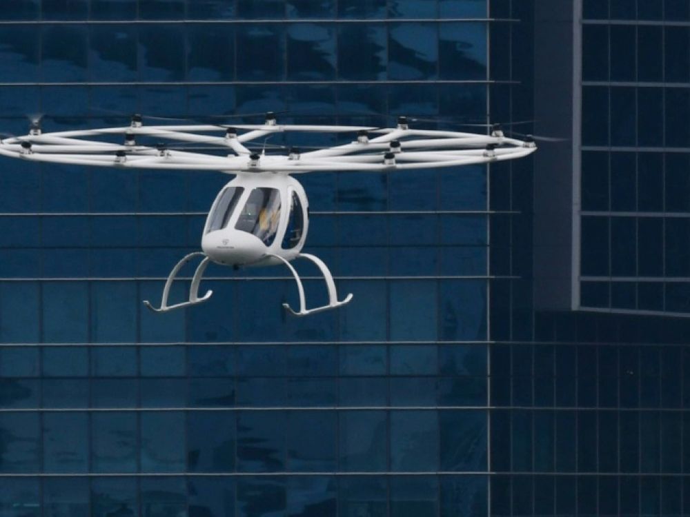 Un taxi volant électrique Volocopter a volé au-dessus de Singapour