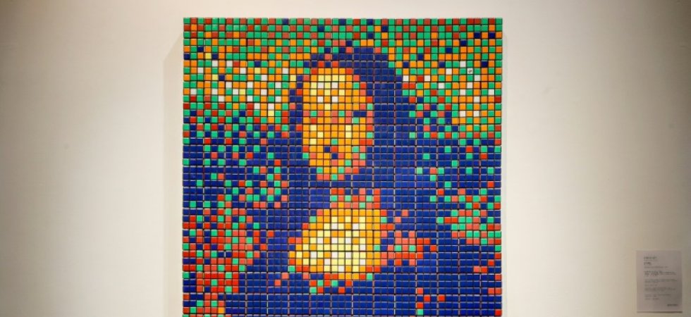 La Joconde en Rubik's cube de l'artiste Invader mise aux enchères