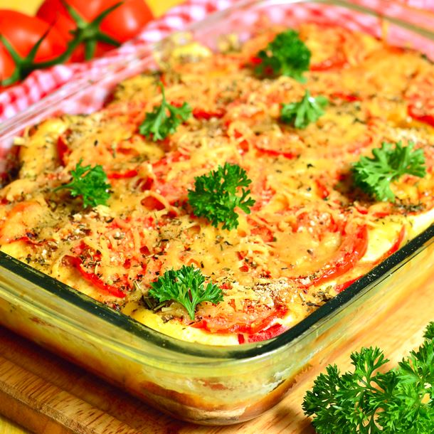 Gratin de tomates au fromage de chèvre